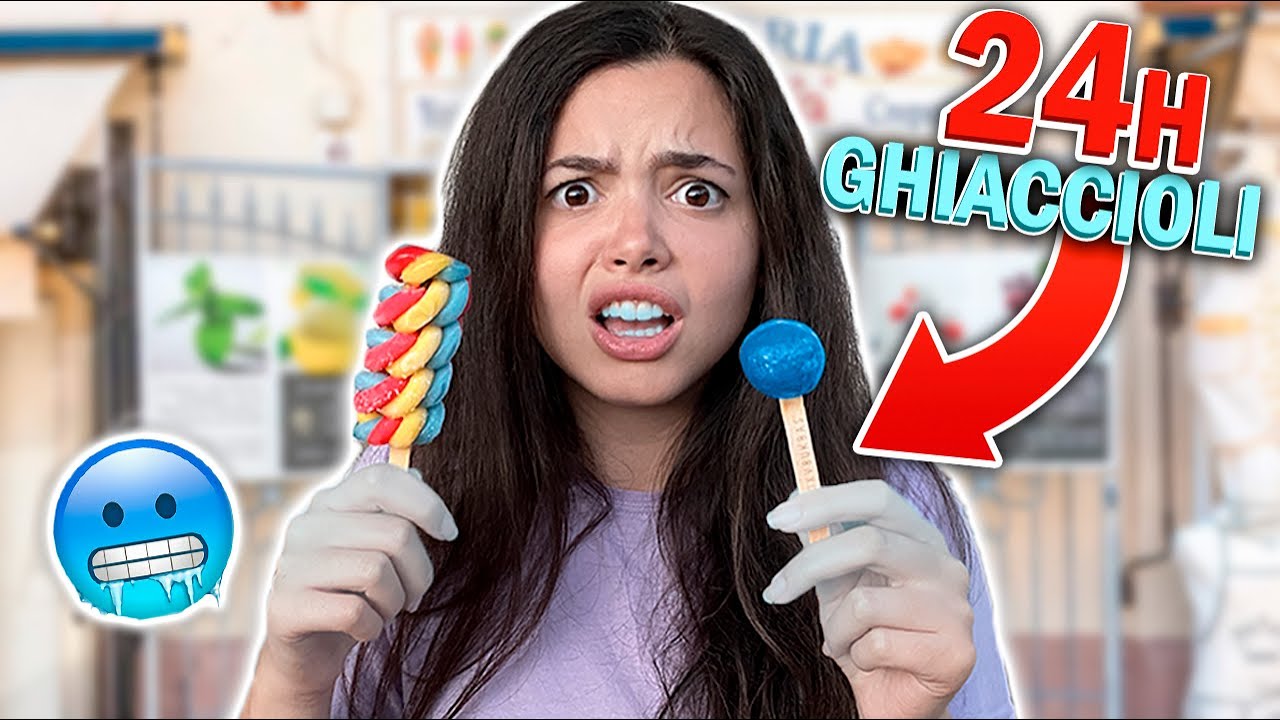 ABBIAMO MANGIATO SOLO GHIACCIOLI PER 24H! 🥴 *non fatelo