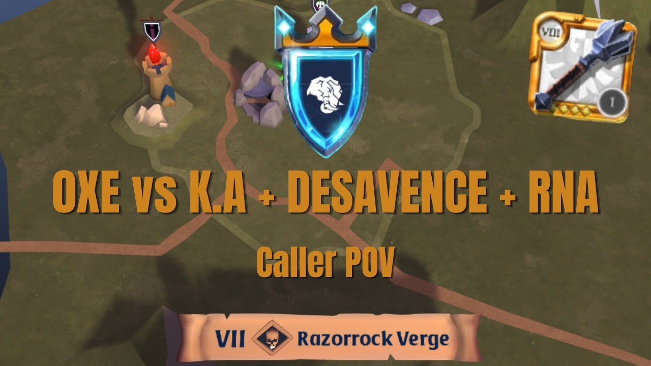 Massive PvP Battle, 1v3 Pivas vs K.A + Desavence + RNA l Albion Online