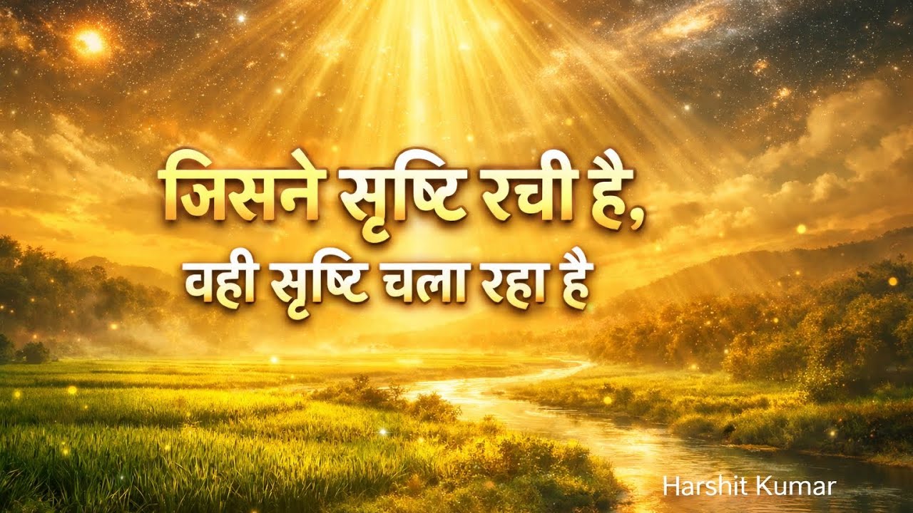 जिसने सृष्टि रची है, वही सृष्टि चला रहा है 