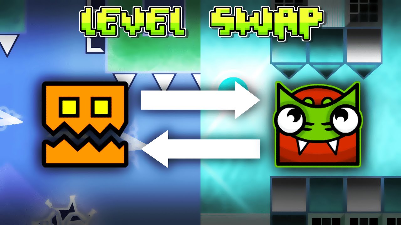 Geometry Dash LEVEL SWAP (with JonathanGD)