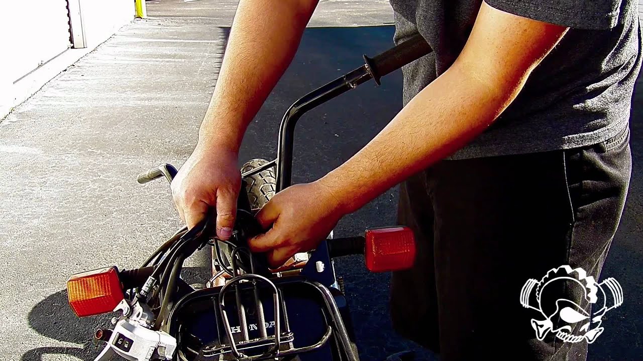 How to: Honda Ruckus Passwordjdm handle bar and stem install 1 of 2 Gear Head Clothing