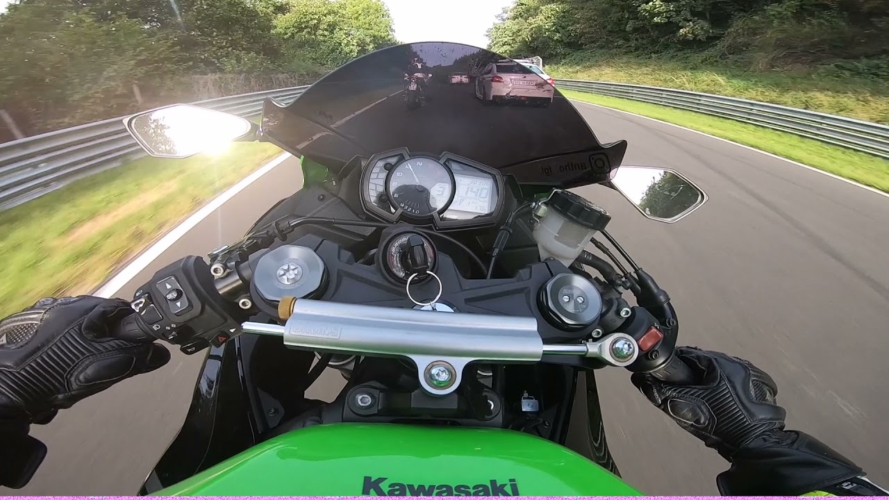 Motorbike Nordschleife 8:02 BTG Nürburgring Bikers POV chasing other biker