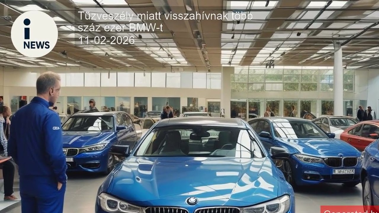 Tűzveszély miatt visszahívnak több száz ezer BMW-t