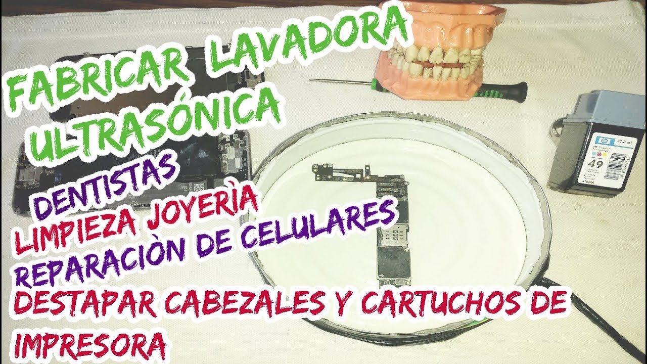 Fabricar lavadora ultrasónica fácil y económica!