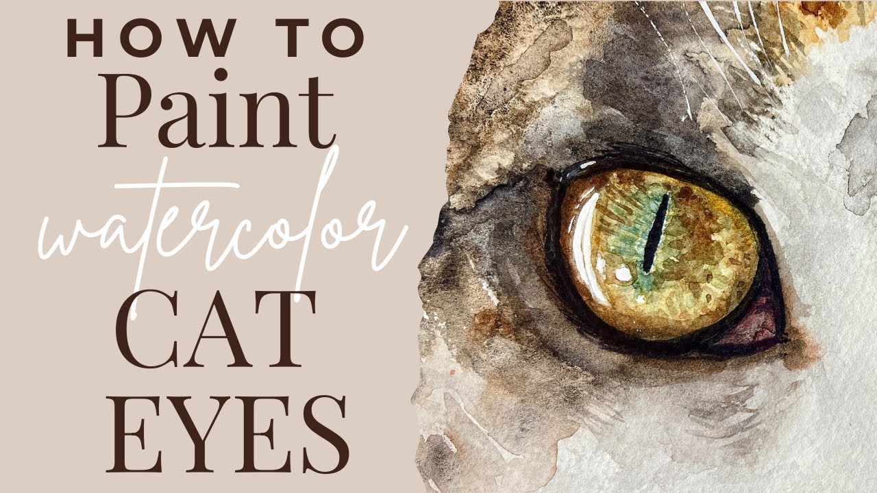 How To Paint Cat Eyes In Watercolor!