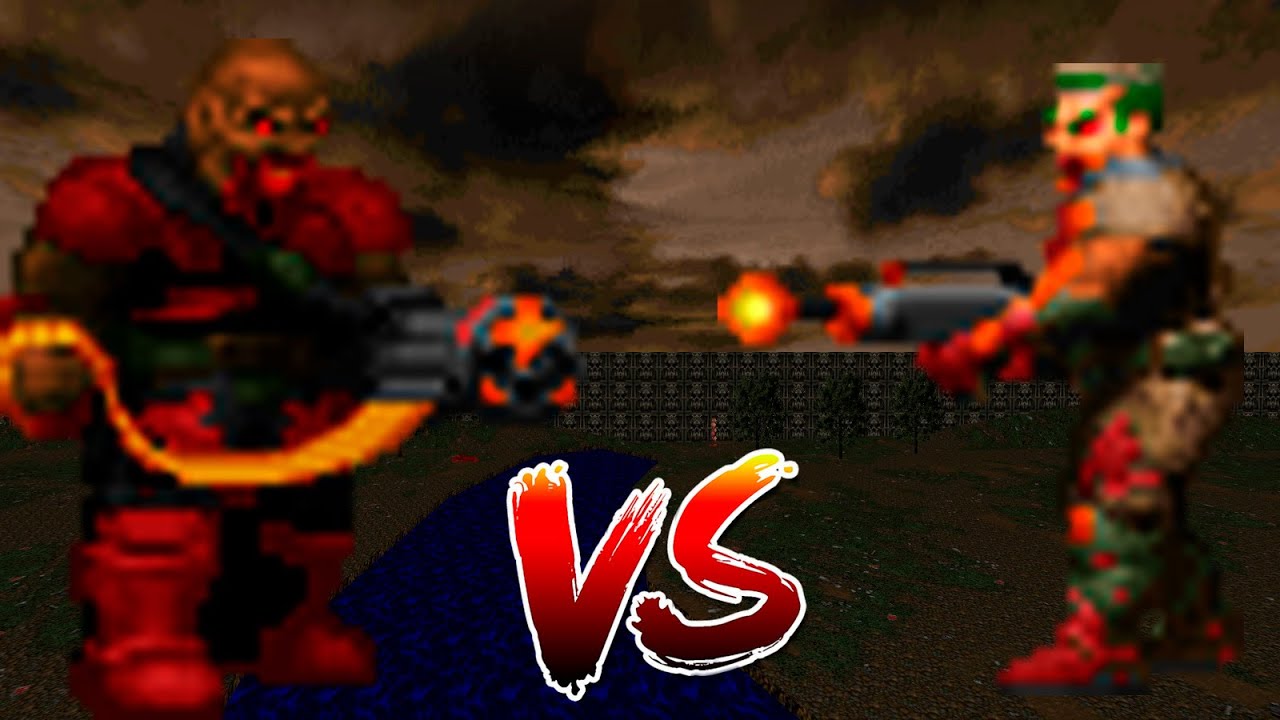 Chainguner vs Zombie Rifle  - BRUTAL DOOM Monster Infighting