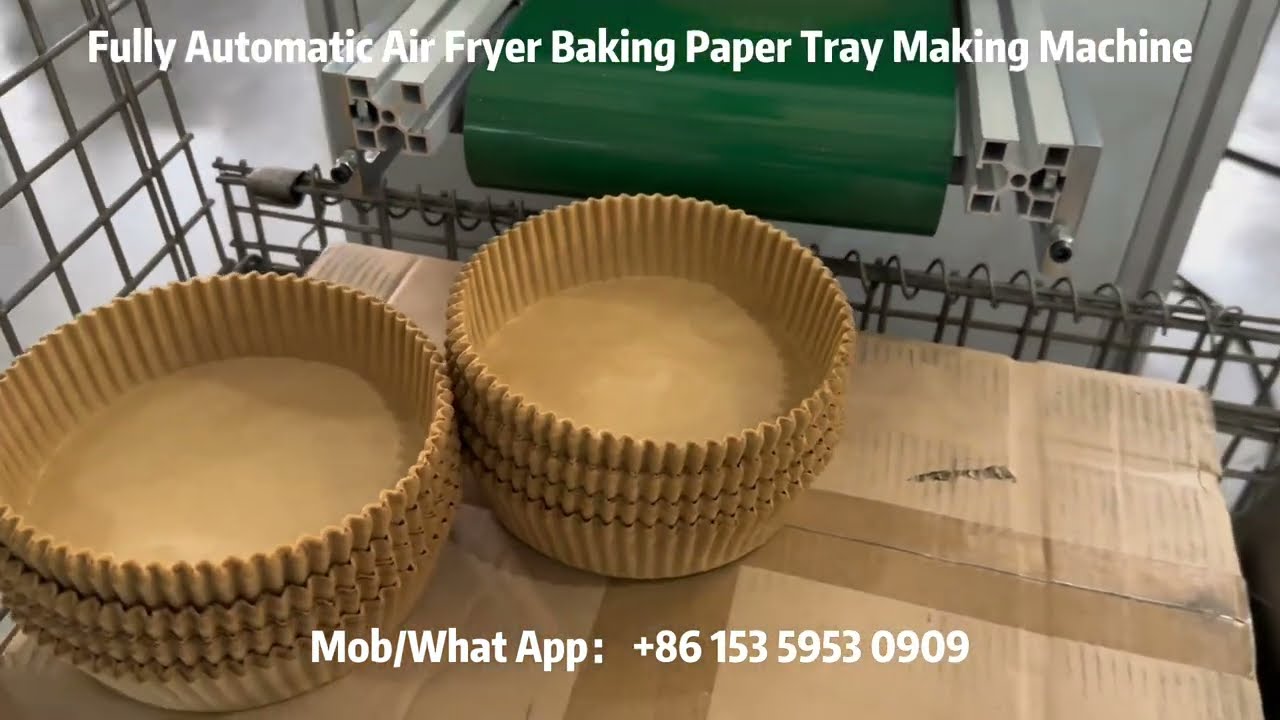 Fully Automatic Air Fryer Pan Baking Paper Tray Making Machine