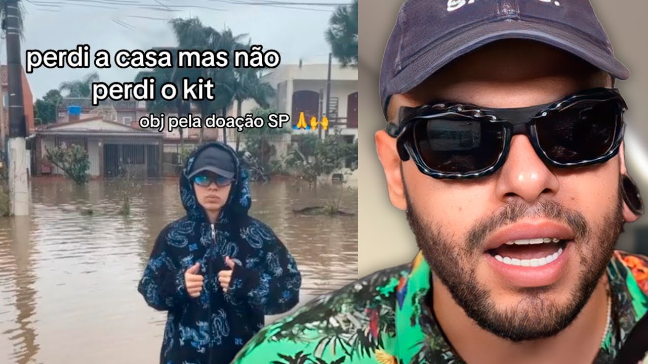 adolescentes gaúchos curtindo as doações no tiktok