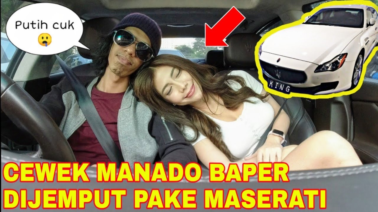 JEMPUT CEWEK MANADO PAKE MASERATI MALAH BAPER 😍 | prank taxi online sultan