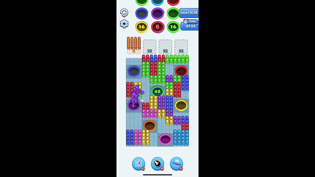 Hole People level 1628 if no alien level 1082 walkthrough solution 