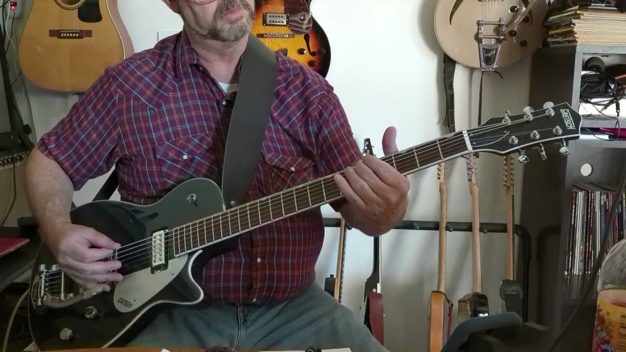 Big Jon playing Broken Arrow, on Gretsch Baritone