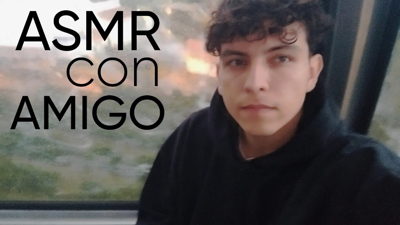 ASMR con un AMIGO ( sonidos de AGUA + TIJERAS+ Tapping)