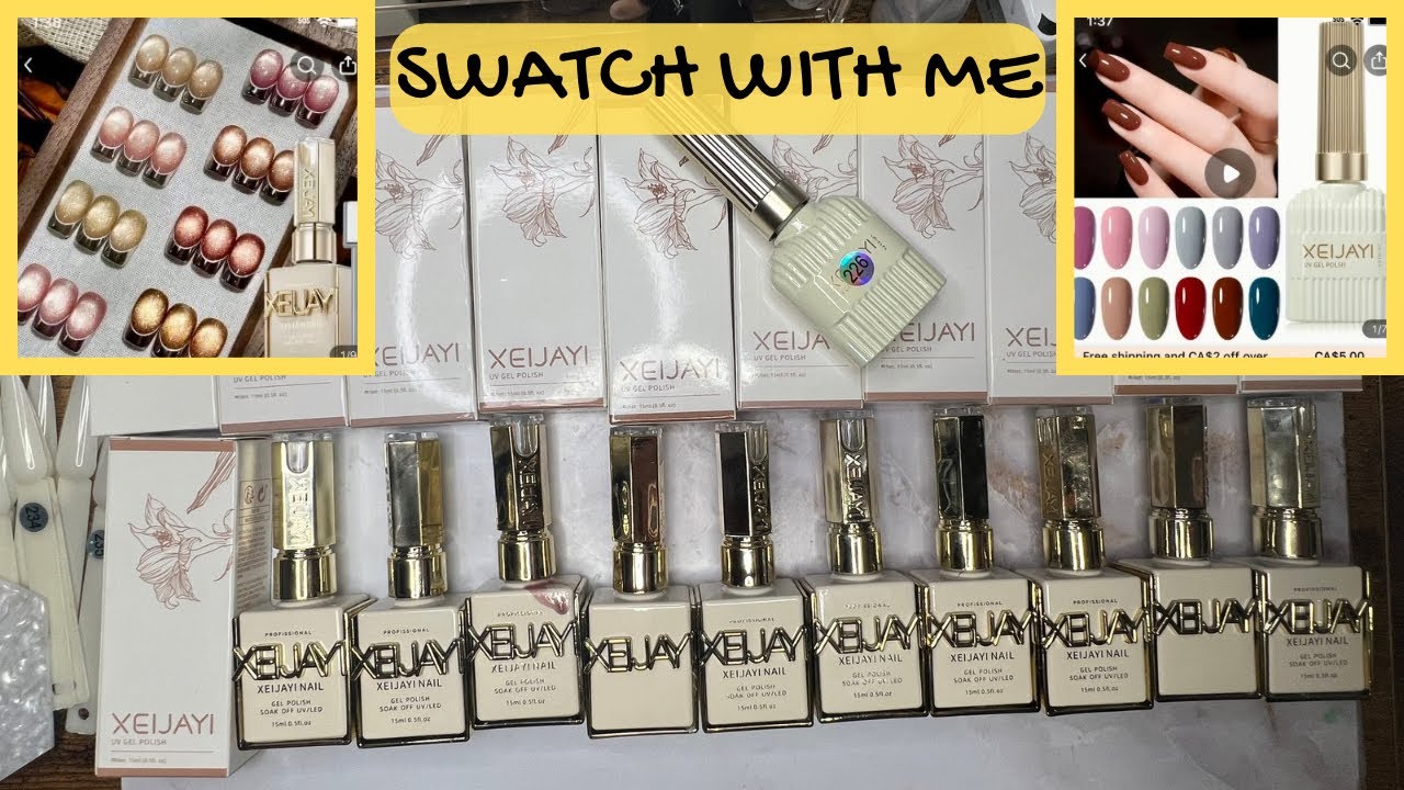 New Xeijayi Gels  Two Affordable Collections from Temu Swatching and Honest Review