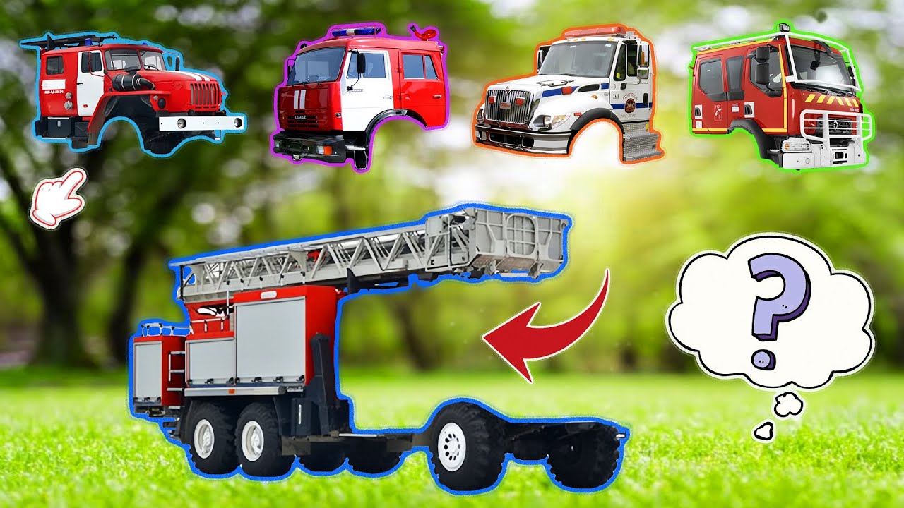 Which Is The Correct Cabin? Assemble It To Restore The Fire Truck | Funny Challenge