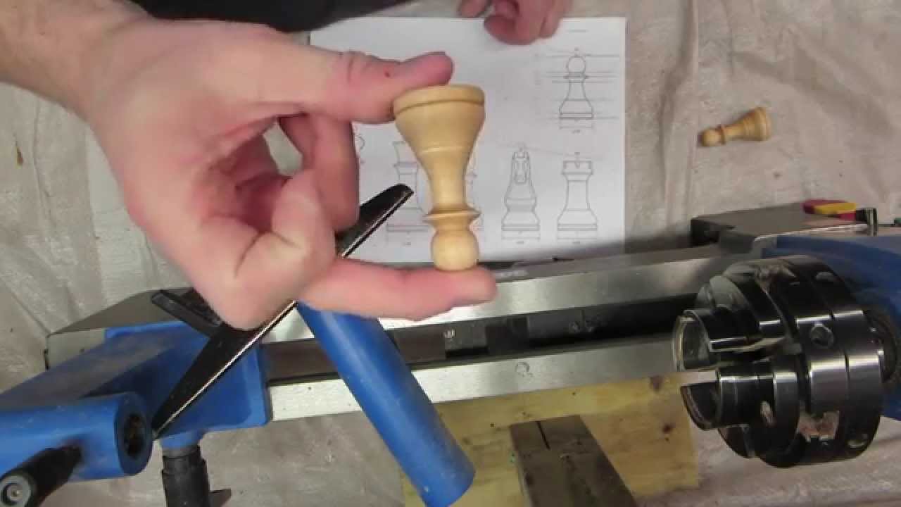 Woodturning chess set - PAWN