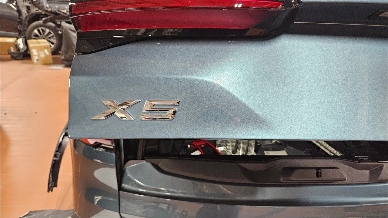 2024 BMW X5 rear bumper removal.