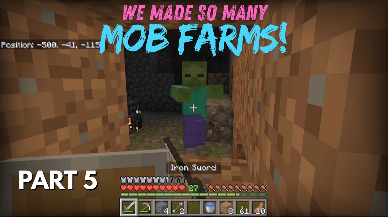 A NOOB TRIES TO MAKE MOB FARMS | NOOB TRIES TO BEAT MINECRAFT PART 5