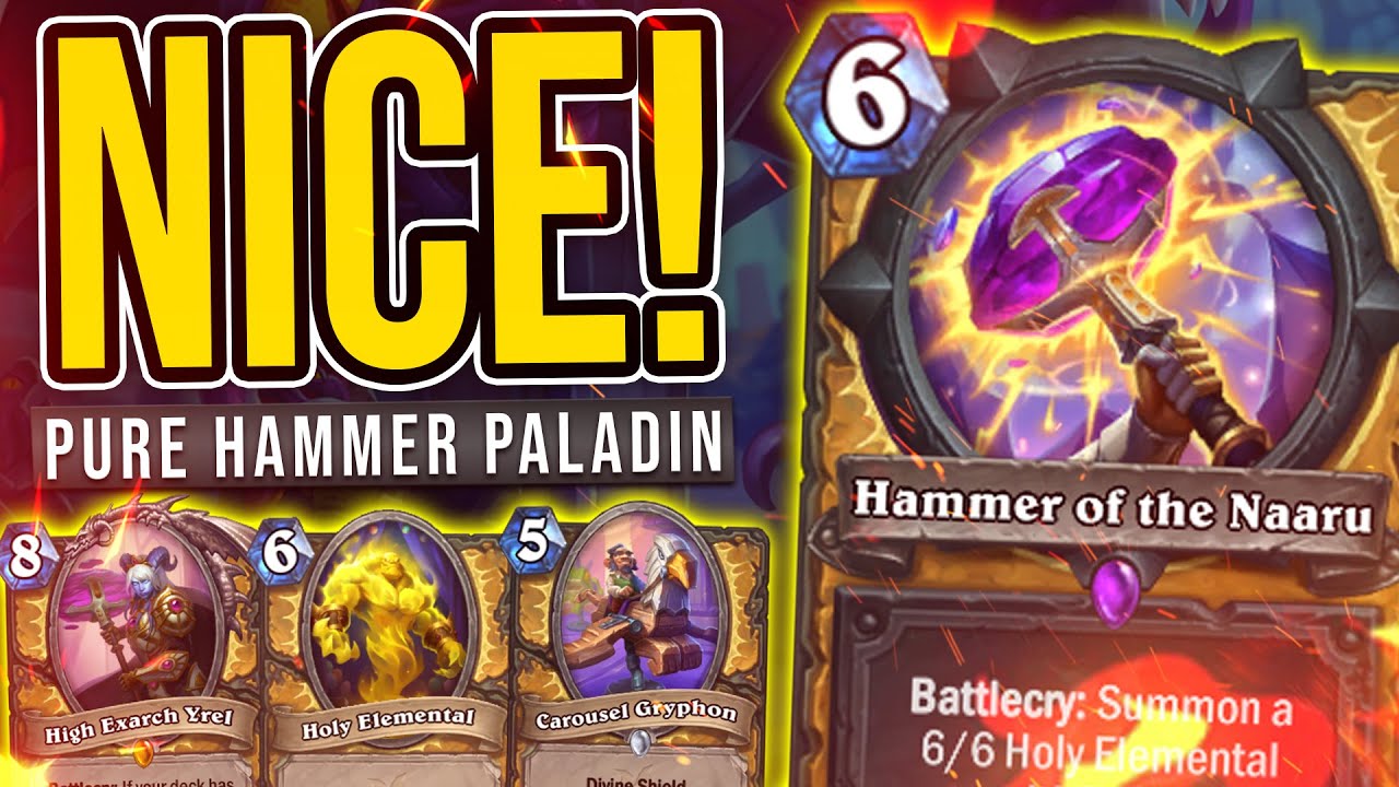HAMMER IS GREAT!! - New Yrel Pure Paladin - Darkmoon Faire - Hearthstone