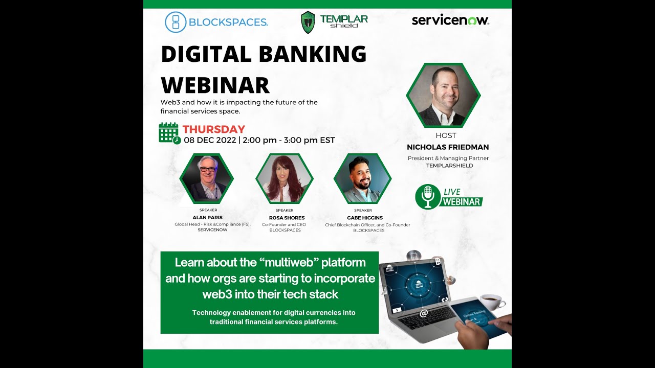 Templar Shield BFSI Webinar Series: DIGITAL BANKING Web3 Impact on Future of the Financial Services