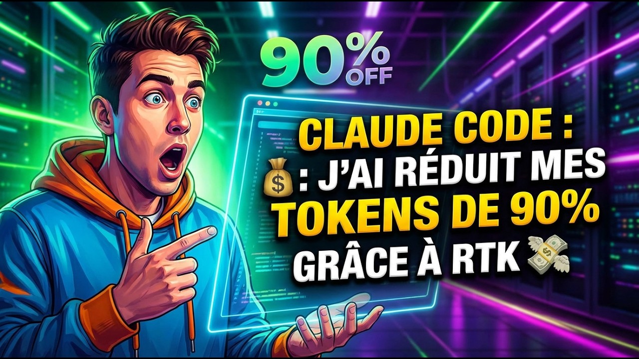 Claude Code : j&rsquo;ai r&eacute;duit mes tokens de 90% gr&acirc;ce &agrave; RTK 💸