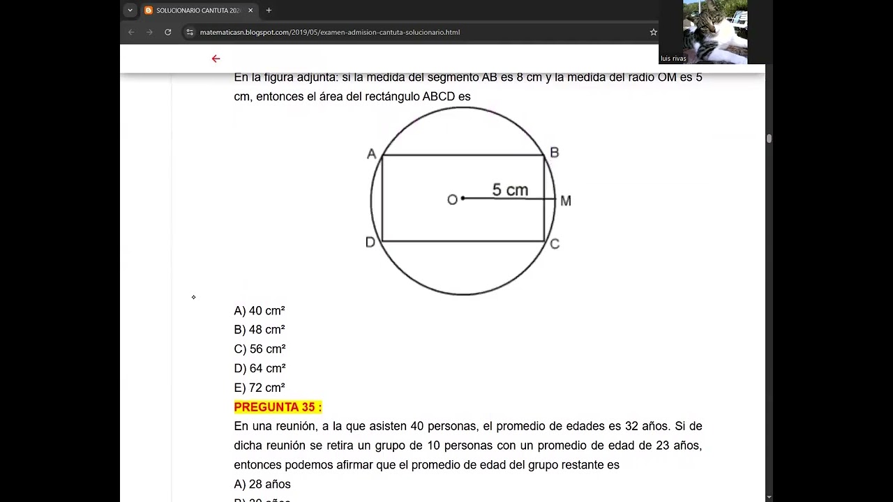 UNIVERSIDAD CANTUTA UNE PREGUNTAS DEL 31 AL 35