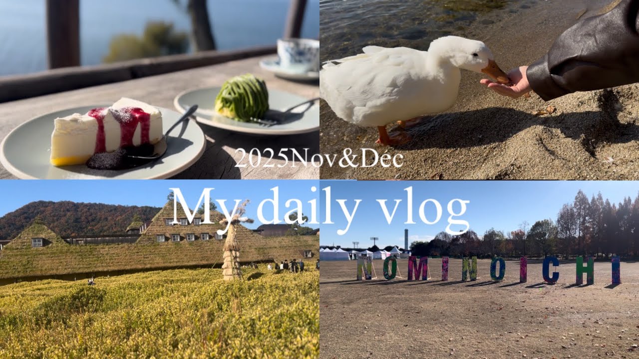 【vlog】秋を楽しむ社会人OLの休日vlog【滋賀ドライブ&関西蚤の市】