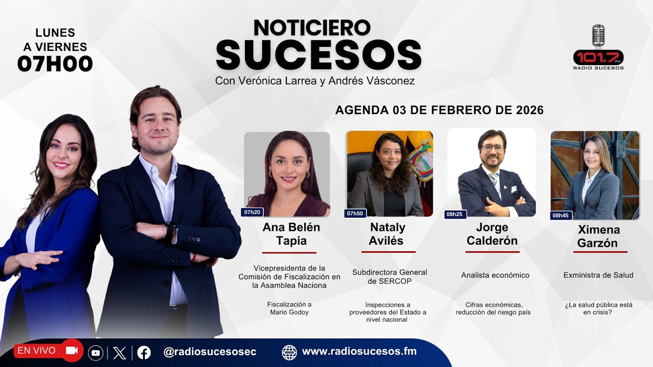 Noticiero Sucesos - 03 de febrero de 2026