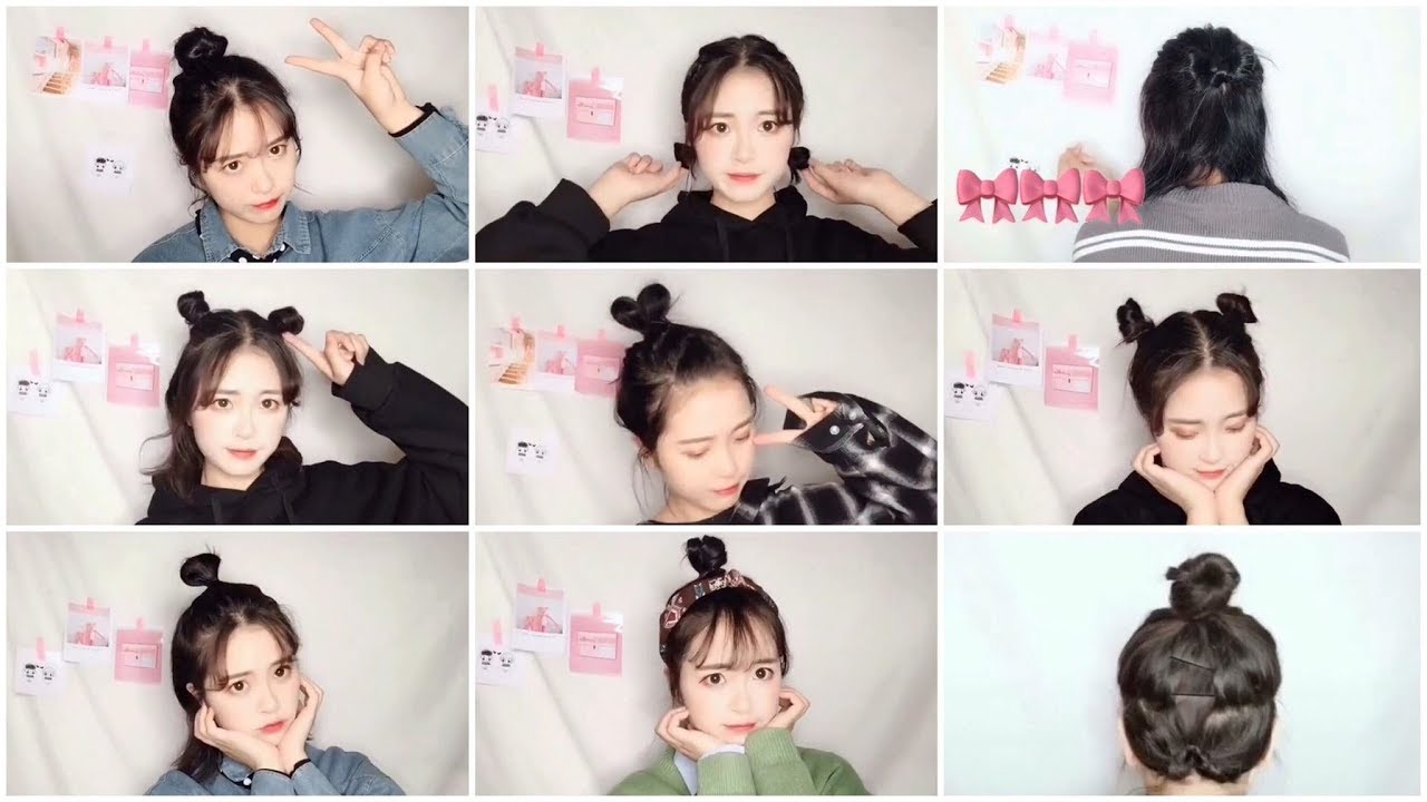 Các Kiểu Búi Tóc Siêu Xinh Siêu Nhanh Gọn | Cute & Easy Bun Hairstyles