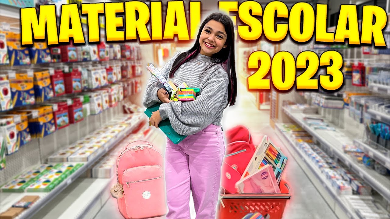 COMPRANDO MEU MATERIAL ESCOLAR 2023 !!!