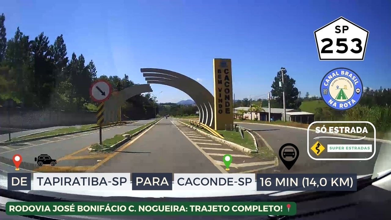 S&Oacute; ESTRADA | SP-253 | DE TAPIRATIBA-SP PARA CACONDE-SP | RODOVIA DEPUTADO JO&Atilde;O BRAVO CALDEIRA