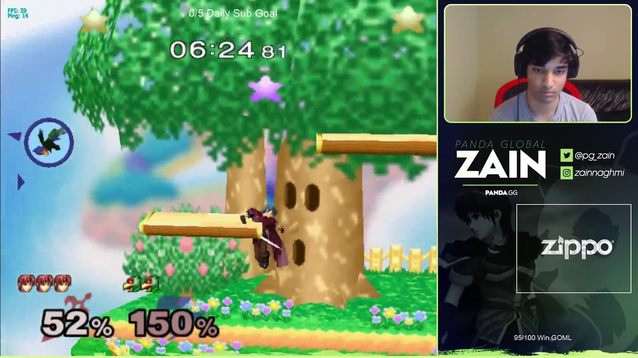 Zain with an insane no impact land pc drop reverse fair edgeguard