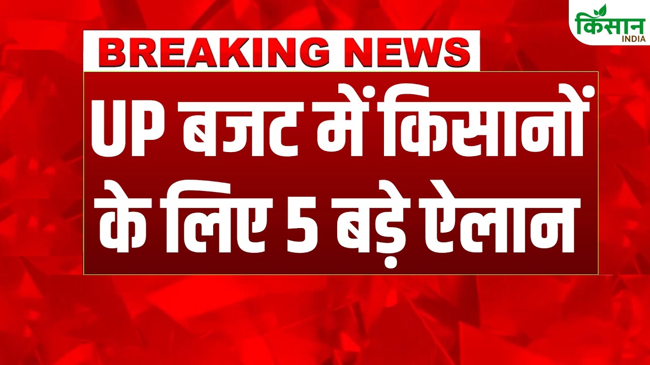 UP Budget 2026 में किसानों के लिए योगी सरकार ने की बड़ी घोषणाएं, कृषि पर फोकस | Uttar Pradesh Budget