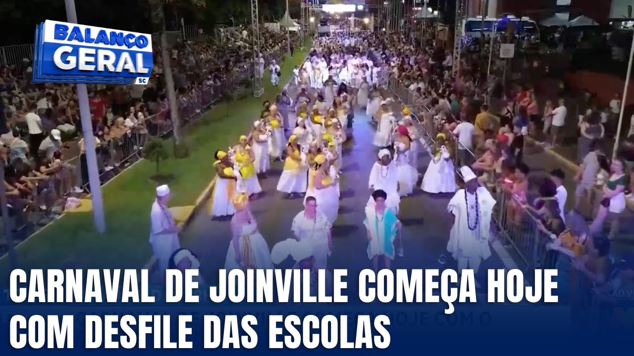 Carnaval de Joinville começa hoje com desfile das escolas de samba
