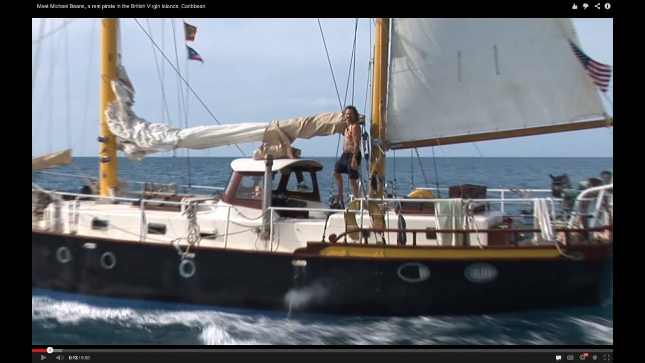 Meet Michael Beans, a real pirate in the British Virgin Islands, Caribbean