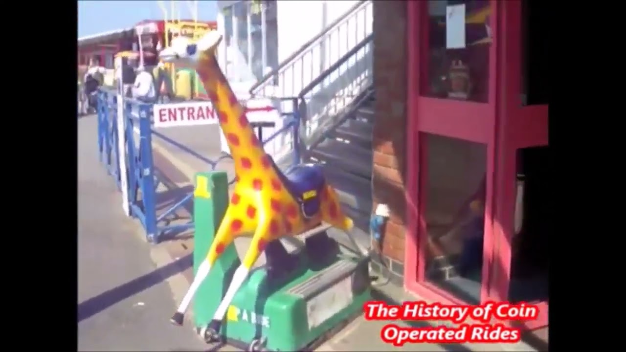 1960s RG Mitchell Coin Operated Giraffe Kiddie Ride - Jerry