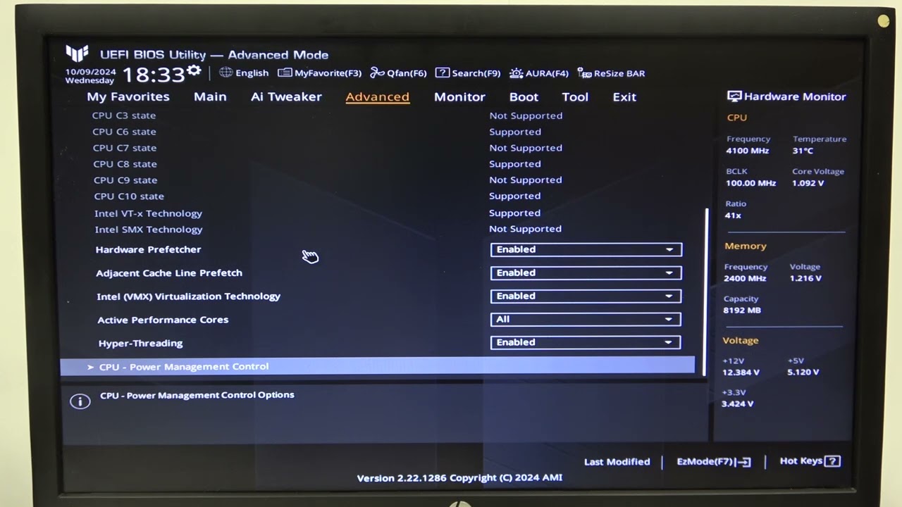 How to Enable or Disable Intel CPU Turbo Boost for ASUS TUF B760 Plus Motherboard