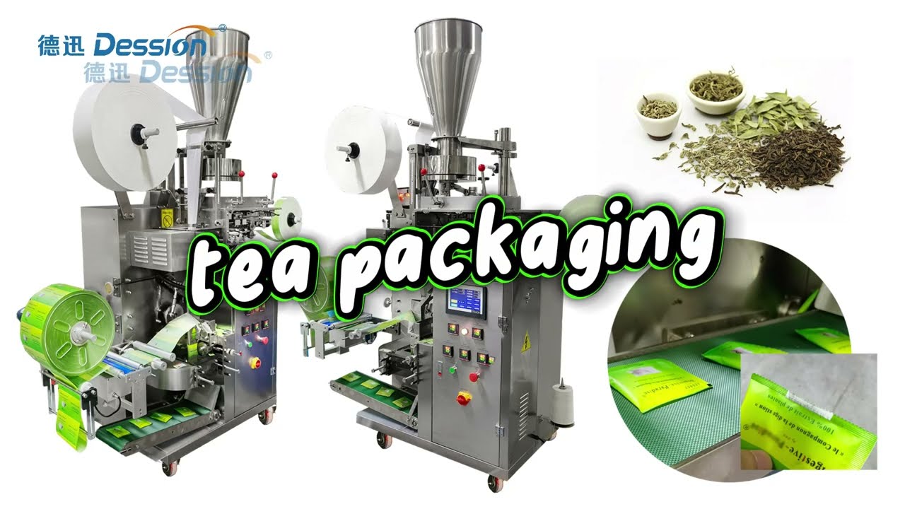 Automatic inner and outer tea bag packing machine drip tea bag packaging machine #machine  #factory