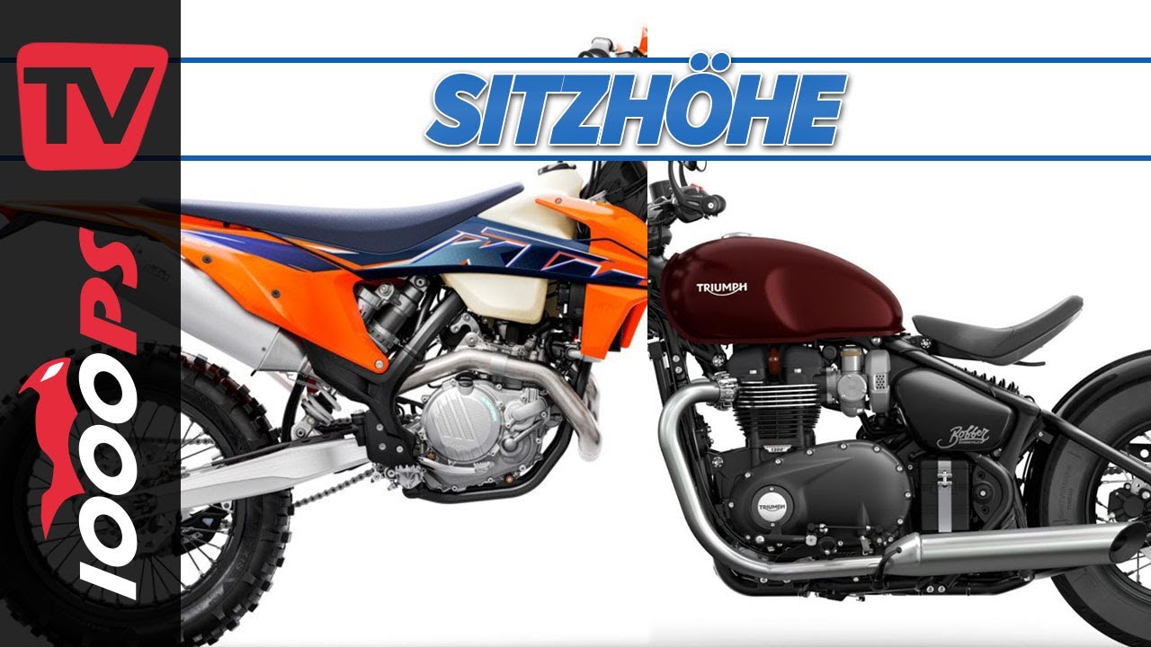 Sitzhöhe - wie hoch ist ein Motorrad? Technische Daten im Detail erklärt