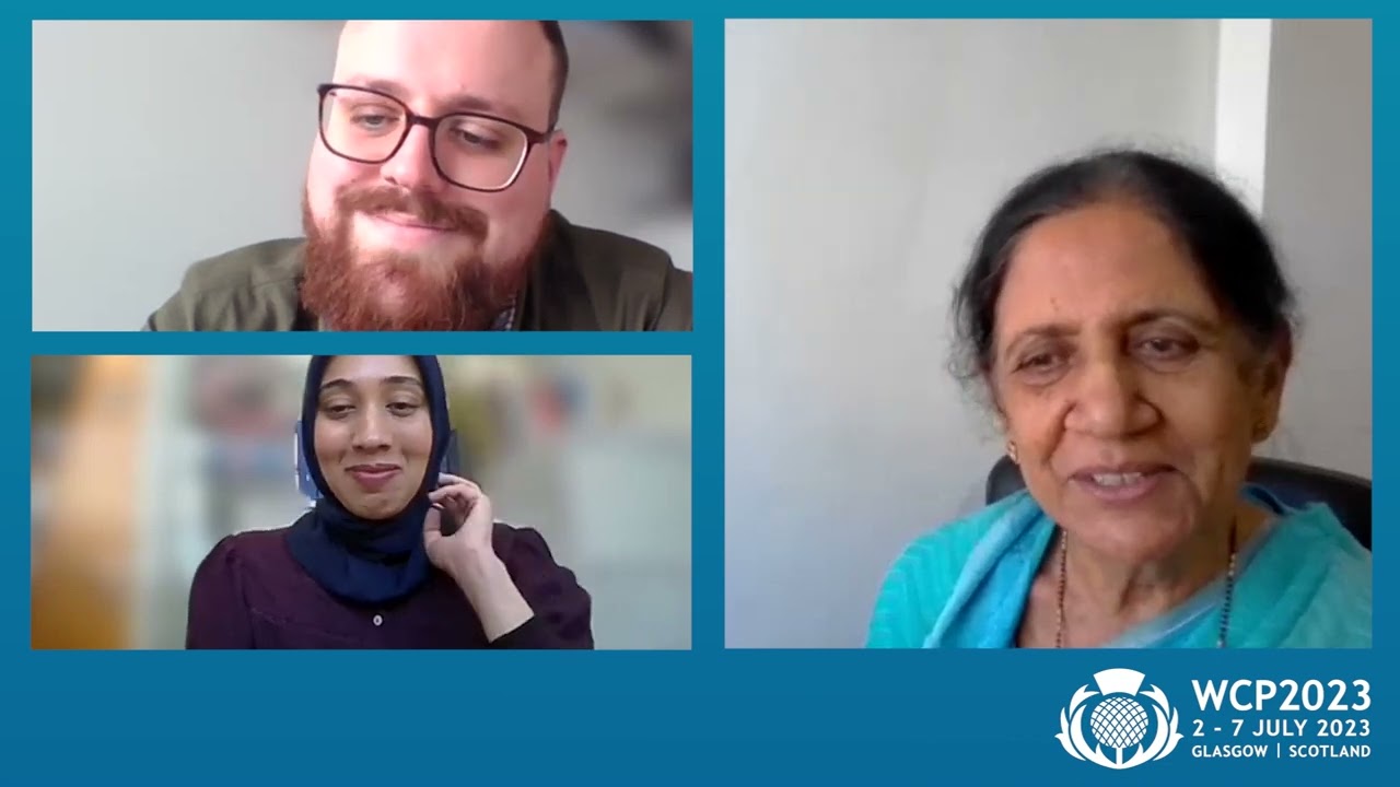 Dr Nilima Kshirsagar speaks to Dr Joshua Dignam & Dr Aisah Aubdool about her involvement at WCP2023