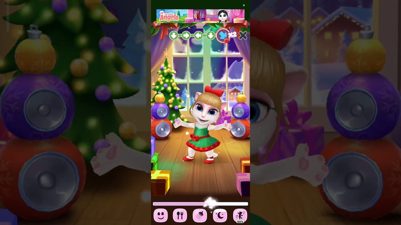 Day33 with my talking angela💄 ll