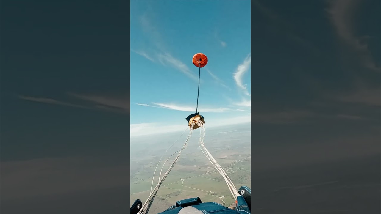 Slow motion Parachute deployment