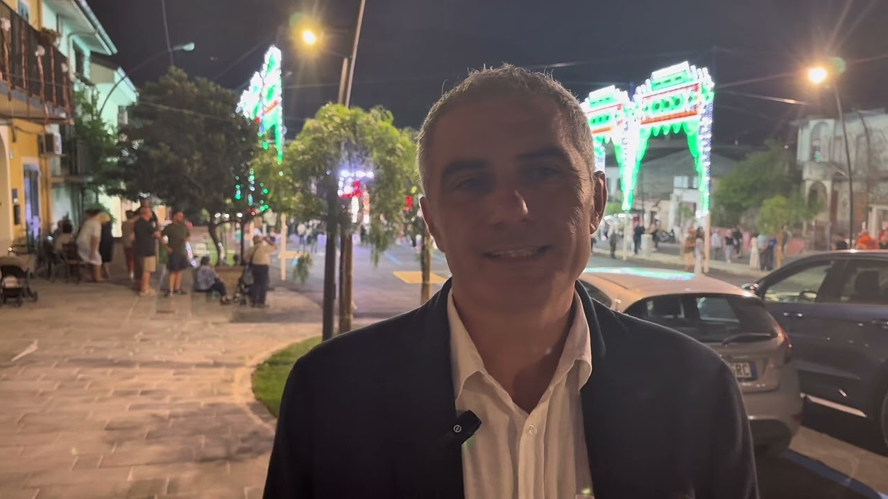 Piedimonte Matese, ieri la benedizione dei parcheggi di piazza Europa.