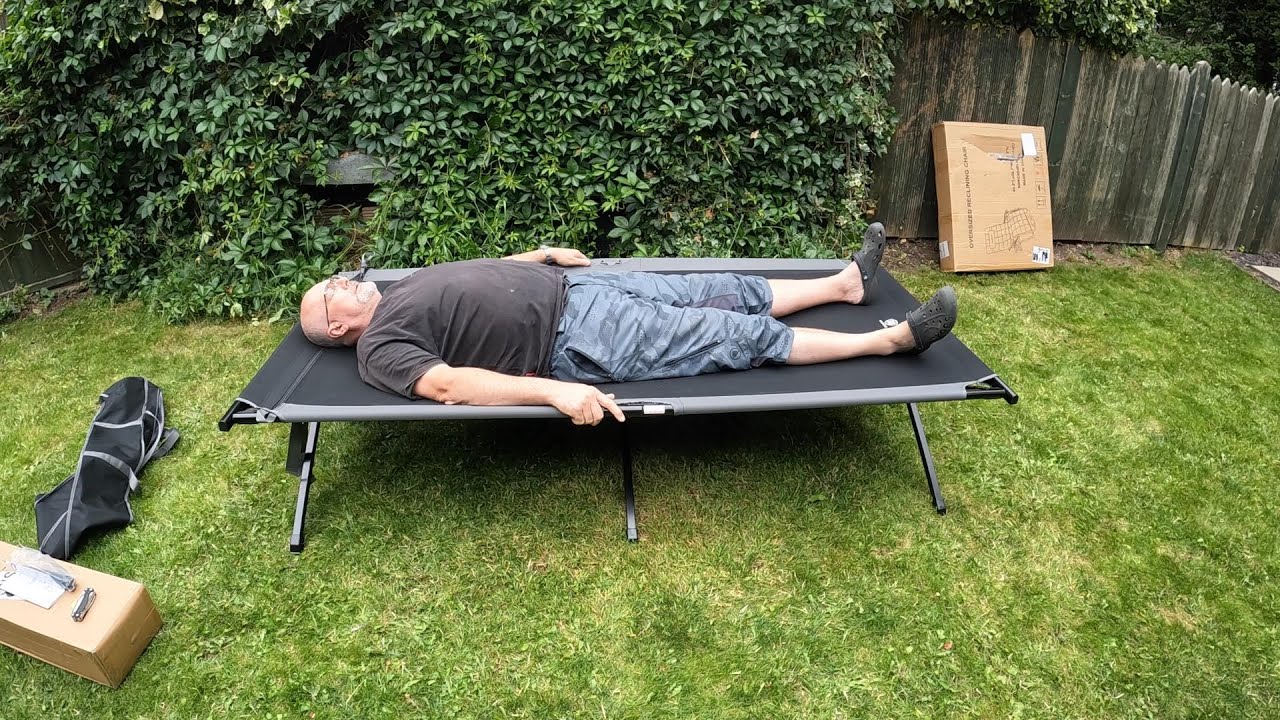 Ever Advanced XXL Camping Cot -  Huge Folding Bed For Big & Tall People