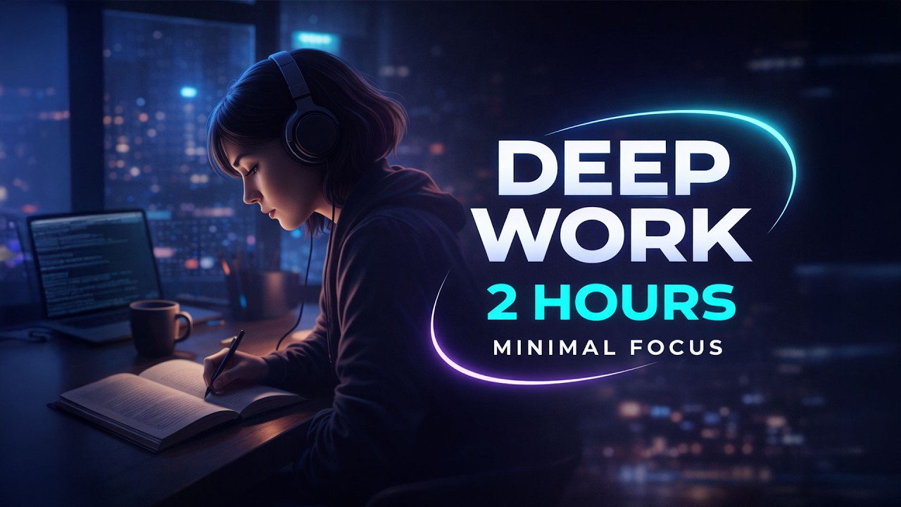 Deep Work Music for Coding & Focus  2 Hour Minimal Electronic Session