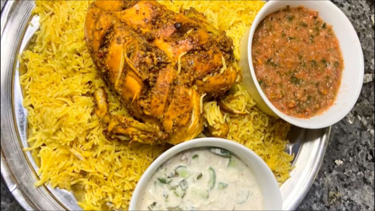 Chicken Mandi Arabic style chatni k sath by SheraTariq Kitchen Routine|چکن مندی