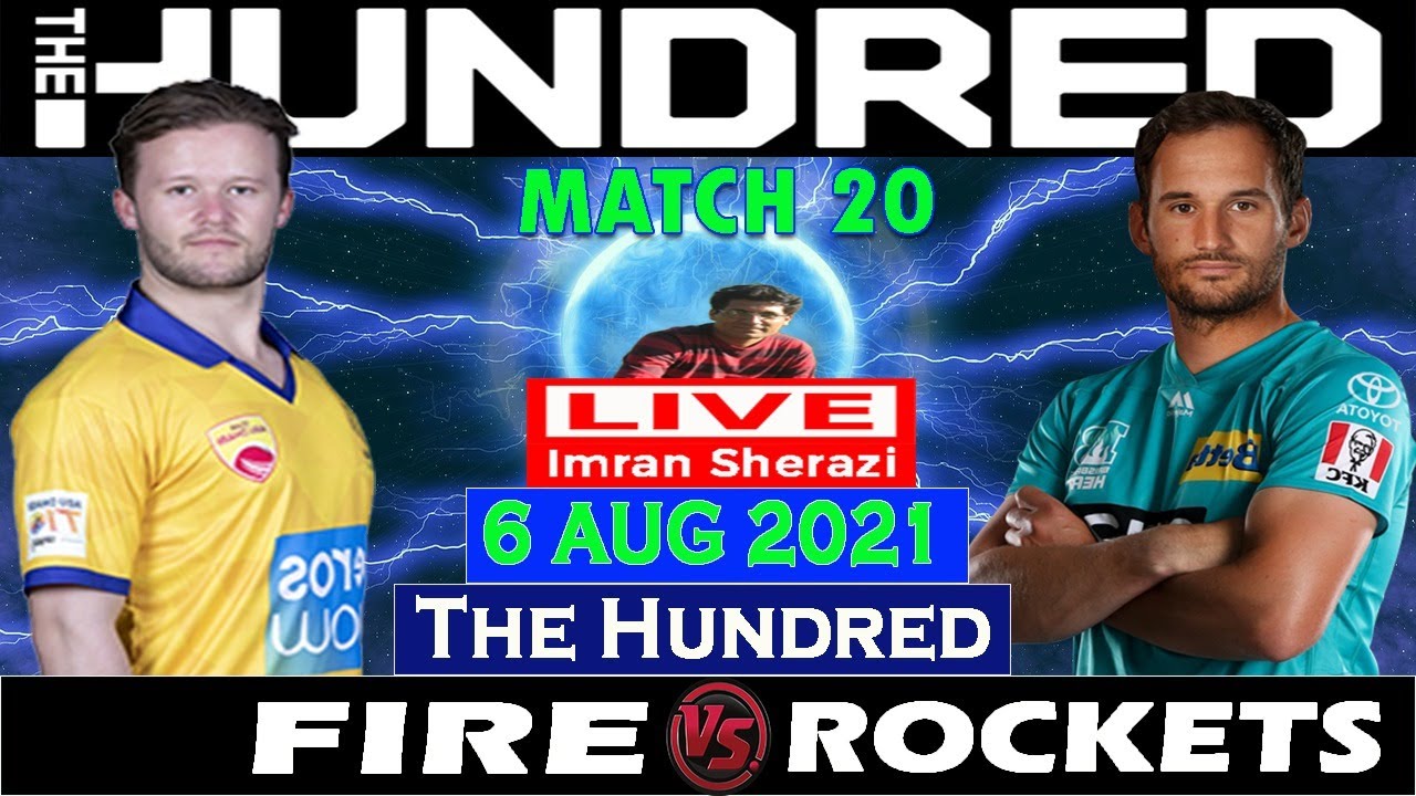 Welsh Fire vs Trent Rockets | Live WF vs TR | 20th Match The Hundred Men 2021 | TR vs WF Live