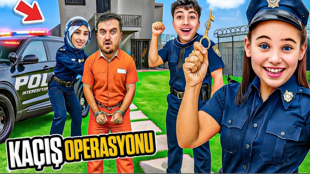 BABAM BÜYÜK SUÇ İŞLEDİ !! ELİF SİNEM POLİS OLDU !! MAHKUM KAÇIŞ OPERASYONU !! 