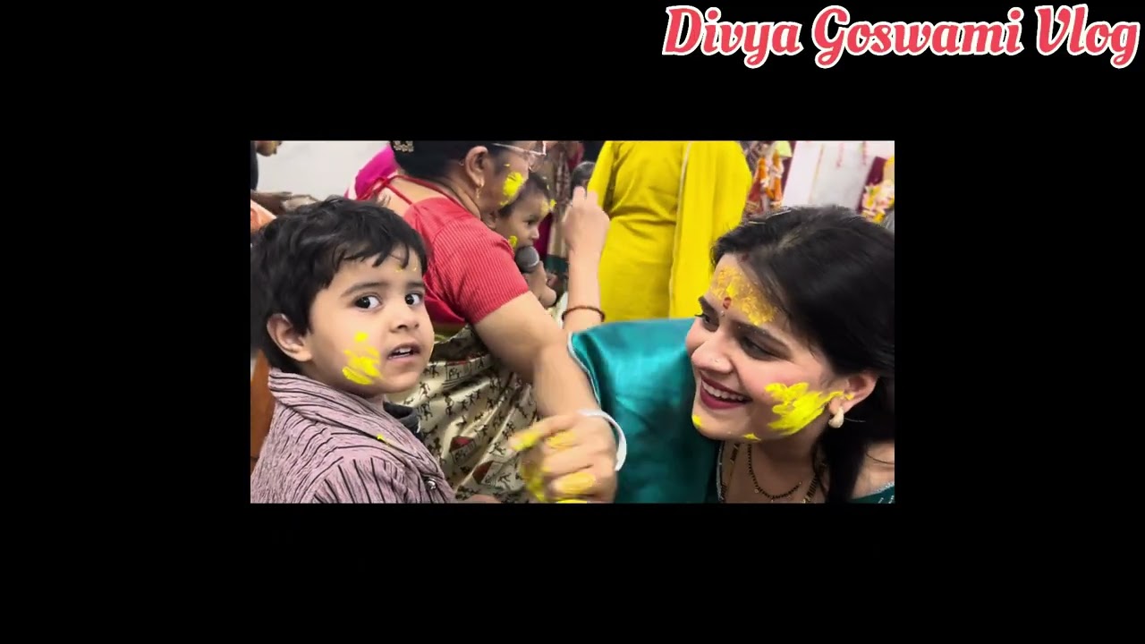 मंदिर में धूमधाम से खेली फूलो की होली🫟💐#youtuber@Divya_goswami_vlog 