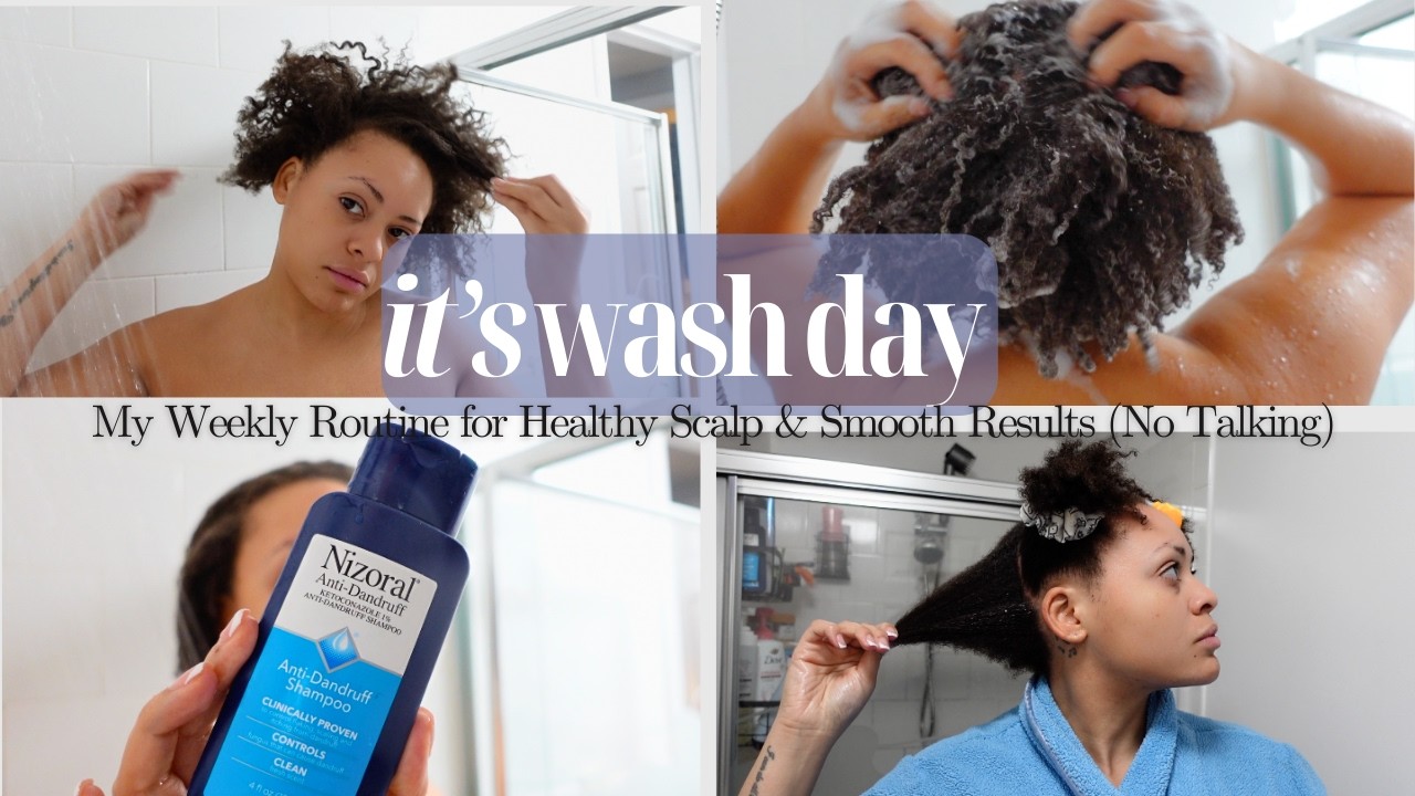 My Weekly Wash Day Routine for Healthy Scalp & Smooth Results (No Talking)