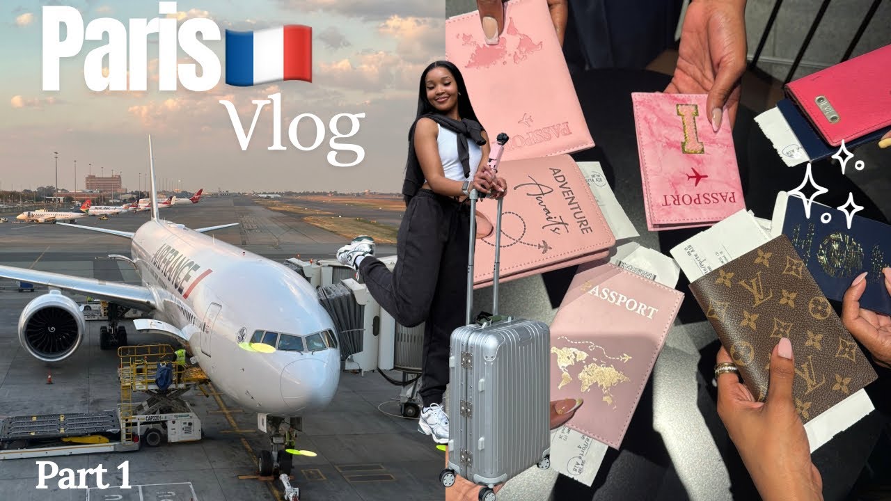 ПАРИЖСКИЙ ВЛОГ🇫🇷: ЧАСТЬ 1 — подготовка💅🏼, поездка на машине 🛍️, свидание за обедом 🥘, отъезд 🛫